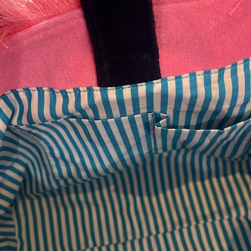 Shiraleah Pink Cabana Beach Club Tote Bag - Picture 7 of 7